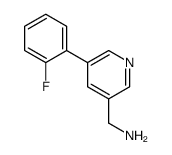 [5-(2-fluorophenyl)pyridin-3-yl]methanamine结构式