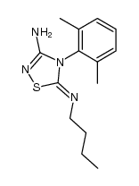 5-(butylimino)-4-(2,6-dimethylphenyl)-4,5-dihydro-1,2,4-thiadiazol-3-amine Structure