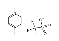 N-Fluoro-4-methylpyridinium triflate Structure