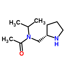 N-Isopropyl-N-[(2S)-2-pyrrolidinylmethyl]acetamide结构式