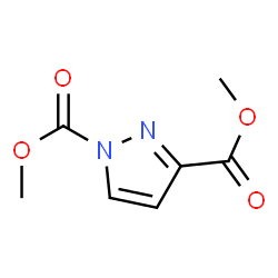 1H-Pyrazole-1,3-dicarboxylic acid,dimethyl ester (9CI) structure