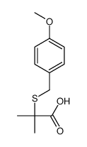 2-[(4-methoxyphenyl)methylsulfanyl]-2-methylpropanoic acid结构式