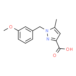 1-(3-Methoxybenzyl)-5-methyl-1H-pyrazole-3-carboxylic acid Structure