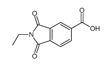 2-ethyl-1,3-dioxoisoindoline-5-carboxylic acid结构式