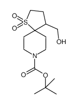 tert-butyl 4-(hydroxymethyl)-1-thia-8-azaspiro[4.5]decane-8-carboxylate 1,1-dioxide Structure