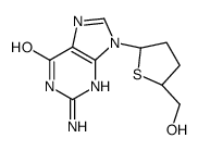 2-amino-9-[(2R,5S)-5-(hydroxymethyl)thiolan-2-yl]-3H-purin-6-one Structure