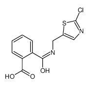 2-[(2-chloro-1,3-thiazol-5-yl)methylcarbamoyl]benzoic acid结构式