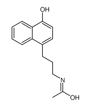 N-[3-(4-hydroxynaphthalen-1-yl)propyl]acetamide结构式
