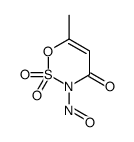 6-methyl-3-nitroso-2,2-dioxooxathiazin-4-one结构式