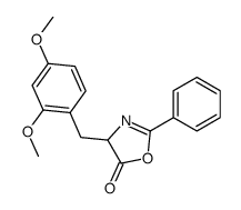 4-[(2,4-dimethoxyphenyl)methyl]-2-phenyl-4H-1,3-oxazol-5-one Structure
