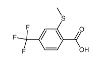 2-Methylthio-4-(trifluoromethyl)benzoic acid structure