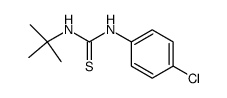 1-tert-butyl-3-(4-chlorophenyl)thiourea Structure