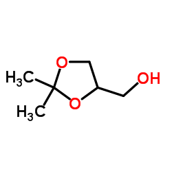 [2,2-Dimethyl(4,5-13C2)-1,3-dioxolan-4-yl](13C)methanol Structure