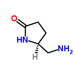 (S)-5-氨基甲基-2-吡咯烷酮结构式