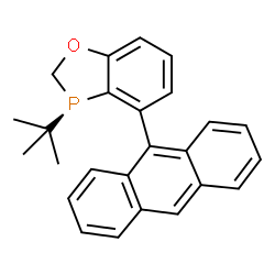 (R)-4-(anthracen-9-yl)-3-(tert-butyl)-2,3-dihydrobenzo[d][1,3]oxaphosphole structure