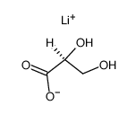 (S)-2,3-dihydroxy-propionic acid, lithium-salt Structure