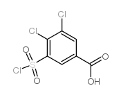 3,4-二氯-5-氯磺酰基苯甲酸结构式