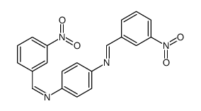 1-(3-nitrophenyl)-N-[4-[(3-nitrophenyl)methylideneamino]phenyl]methanimine Structure