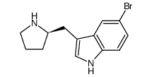 5-bromo-3-(2(R)-pyrrolidinylmethyl)-1H-indole Structure