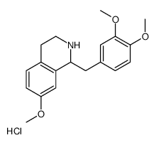 1-[(3,4-dimethoxyphenyl)methyl]-7-methoxy-1,2,3,4-tetrahydroisoquinoline,hydrochloride Structure