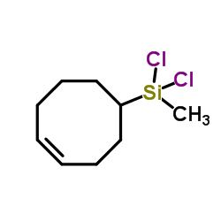 Dichloro[(4Z)-4-cycloocten-1-yl]methylsilane结构式