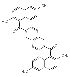 2,6-二(2,6-二甲基-1-萘酰)萘结构式