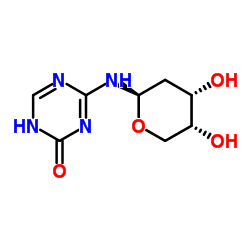 2-Deoxy-N-(4-oxo-4,5-dihydro-1,3,5-triazin-2-yl)-β-D-erythro-pentopyranosylamine Structure