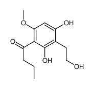 1-[2,4-dihydroxy-3-(2-hydroxyethyl)-6-methoxyphenyl]butan-1-one Structure