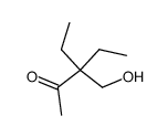 2-Pentanone, 3-ethyl-3-(hydroxymethyl)- (9CI) Structure