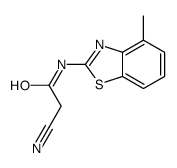 2-cyano-N-(4-methyl-1,3-benzothiazol-2-yl)acetamide结构式