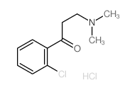 1-Propanone,1-(2-chlorophenyl)-3-(dimethylamino)-, hydrochloride (1:1) Structure