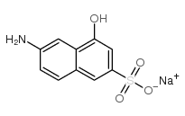 sodium 6-amino-4-hydroxynaphthalene-2-sulphonate结构式