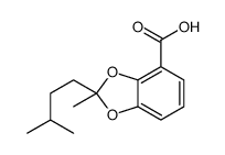 2-methyl-2-(3-methylbutyl)-1,3-benzodioxole-4-carboxylic acid结构式