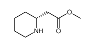 methyl 2-[(2R)-piperidin-2-yl]acetate结构式