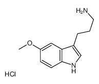 3-(5-methoxy-1H-indol-3-yl)propylazanium,chloride Structure