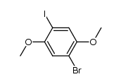 1-Bromo-2,5-dimethoxy-4-iodobenzene structure