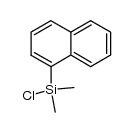 (1-naphthyl)chlorodimethylsilne Structure