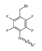 1-azido-4-(bromomethyl)-2,3,5,6-tetrafluorobenzene结构式