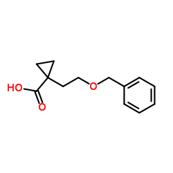 1-[2-(Benzyloxy)ethyl]cyclopropanecarboxylic acid Structure
