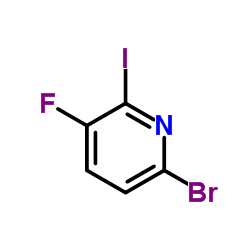 6-Bromo-3-fluoro-2-iodopyridine Structure