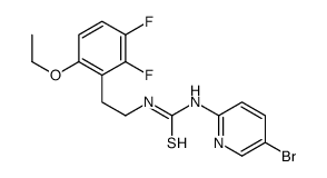 1-(5-bromopyridin-2-yl)-3-[2-(6-ethoxy-2,3-difluorophenyl)ethyl]thiourea结构式