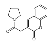 3-[(1-Pyrrolidinylcarbonyl)methyl]coumarin Structure