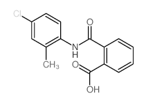 2-[(4-chloro-2-methyl-phenyl)carbamoyl]benzoic acid结构式