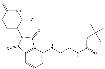 沙利度胺-NH-C2-NH-Boc结构式