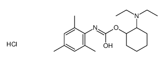diethyl-[2-[(2,4,6-trimethylphenyl)carbamoyloxy]cyclohexyl]azanium,chloride Structure