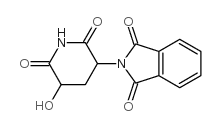 2-[(5S)-5-hydroxy-2,6-dioxopiperidin-3-yl]isoindole-1,3-dione Structure