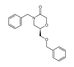 (R)-4-benzyl-6-((benzyloxy)methyl)morpholin-3-one Structure