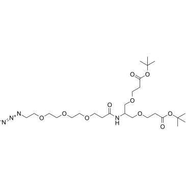 N-(Azido-PEG3)-N-bis(PEG1-t-butyl ester)图片