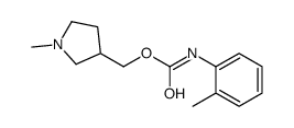 (1-methylpyrrolidin-3-yl)methyl N-(2-methylphenyl)carbamate结构式