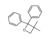 3,3-dimethyl-2,2-diphenyloxetane Structure